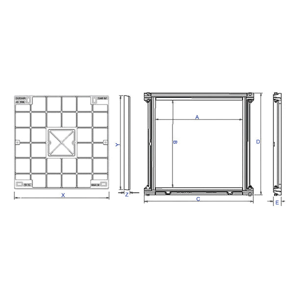 Infill Cover &amp; Frame - Class C FAC96C