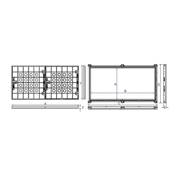 Infill 2 Part Cover &amp; Frame - Class C FAC915C-2