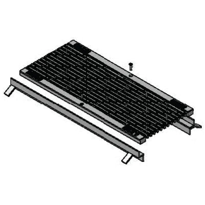Ductile Pedestrian Guard Trench Grate &amp; Frame - Class C CHP23C