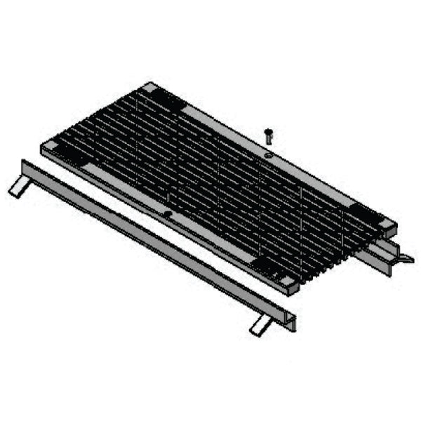 Ductile Pedestrian Guard Trench Grate &amp; Frame - Class C CHP30C