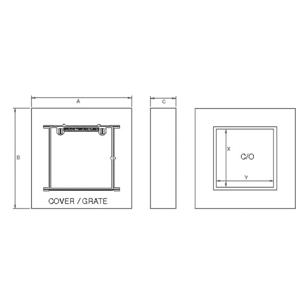 Solid Top Cover &amp; Frame - Class C SAC44C