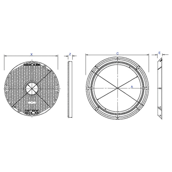 Solid Top Cover &amp; Frame - Class B SW60BS