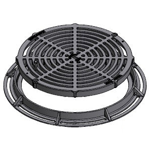 Round Drain Grate &amp; Frame - Class D CG60RD