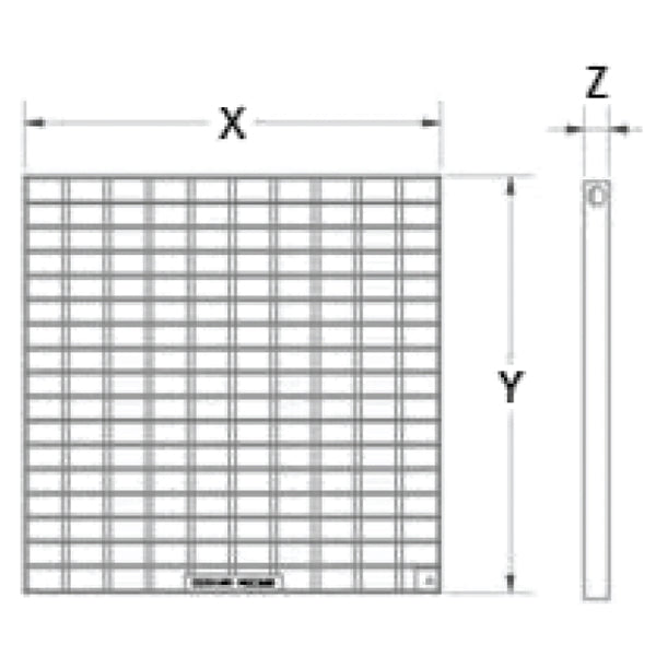 Galvanised Grate only MSD44LT