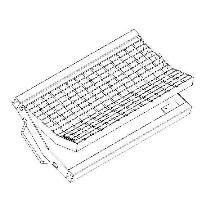 Galvanised Dish Drain Grate &amp; Frame RK95CO