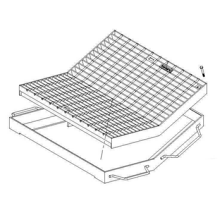 Galvanised Dish Drain Grate &amp; Frame RTASK1