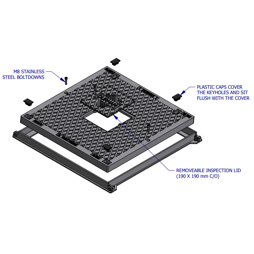 Concrete Surrounds for lids S1515B+SAC99B