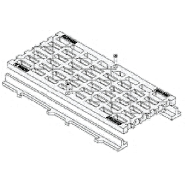 Ductile Bike Safe Trench Grate &amp; Frame - Class D UN15D