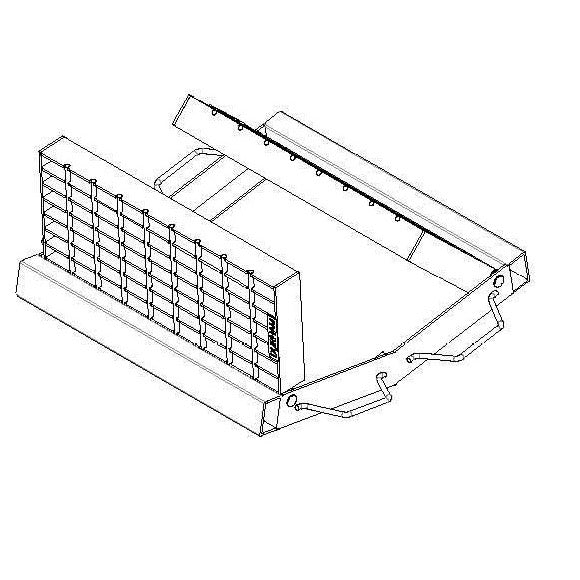 Galvanised Dish Drain Grate &amp; Frame V66CO